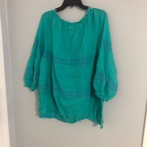 Old Navy Teal blouse; size XXL
